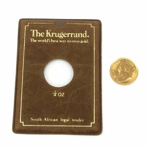 K22 south Africa also peace country Crew Galland gold coin 1/4oz 1981 gross weight 8.4g case attaching [CEAT6033]