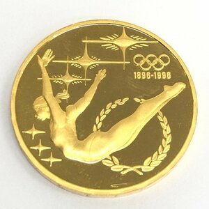 K22　オーストラリア　オリンピック100周年記念　200ドル金貨　1993　総重量16.9g【CEBA4047】