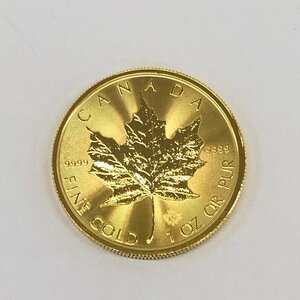 K24IG Canada Maple leaf gold coin 1oz 2018 gross weight 31.1g[CEAY9064]