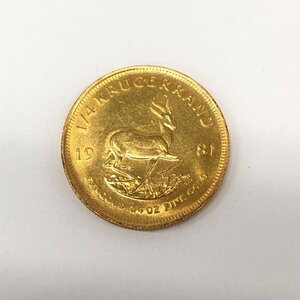 K22　南アフリカ共国　クルーガーランド金貨　1/4oz　1981　総重量8.4g【CEAZ9011】