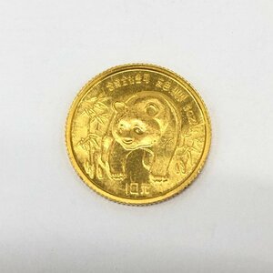 K24IG China Panda gold coin 1/10oz 1986 10 origin gross weight 3.1g[CEAZ9030]