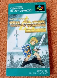  nintendo Super Famicom soft [ Zelda. legend god .. Try force ] operation verification settled box have instructions have 