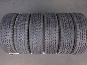 L2665　送料無料! 6本SET価格! バリ溝 205/60R17.5 111/109L 2023年製 ブリヂストン M804 MIX オールシーズン 205/60/17.5 205/60-17.5