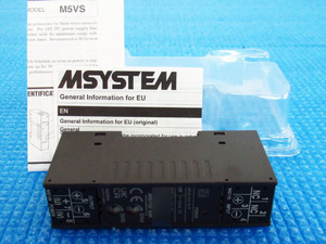 M-SYSTEM エムシステム M5VS-A4-R/F 直流入力変換器 4-20mA DC 24V 超小型端子台形信号変換器 M5-UNITシリーズ 管理24D0504K