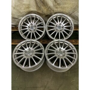 ★送料無料★BS.ECO FORME 17x7J 5H 114.3 +53 φ73 4本/中古社外アルミホイール 1890_84