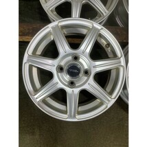 ★送料無料★TOP RUN 14x4.5J 4H 100 +45 φ73 4本/中古社外アルミホイール 1903_62_画像3