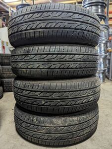 ★送料無料★ 155/65R13 2020年製 9分山 ダンロップ EC202L 4本/中古オンロードタイヤ(夏タイヤ) ビート N7237_E1