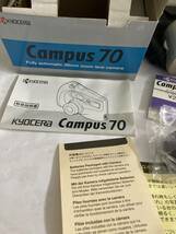 KYOCERA 京セラ Campus70 ★コンパクトフィルムカメラ ★自宅長期保管品★現状渡し★未使用品_画像6