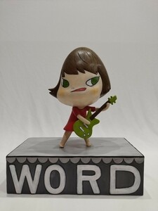 【模写】奈良美智 Yoshitomo Nara WORD 木 フィギュア acrylic on wood 28CM