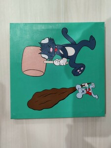 【模写】KAWS Untitled Kimpson acrylic on canvas k1 20x20CM