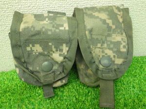 A:MOLLE II HAND GRENADE POUCH 2個セット！お得！ACUサバゲーUSMC♪沖縄米軍放出♪人気ミリタリーコスプレ小物入れポーチ個人装備