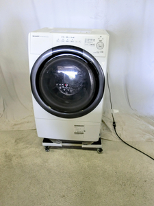 2022年製 SHARP シャープ ドラム式洗濯乾燥機 ES-S7G-WL 左開き 斜型 洗濯7kg 乾燥3.5kg プラズマクラスター 除菌 乾燥　MT 