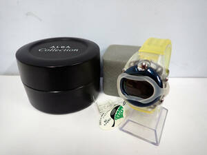 未使用 デッドストック SEIKO/セイコー アルバ SPOON/スプーン W650-4110 スケルトン クォーツ デジタル 腕時計 管196