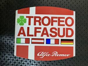 【アルファスッド】『当時のステッカー : TROFEO ALFASUD』ALFAROMEO 1970~80年代 アルファロメオ 個人出品