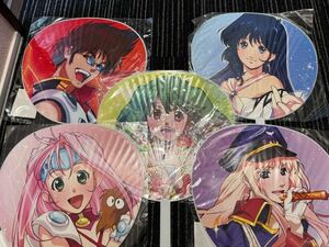  Macross F Macross 7 веер "uchiwa" 5 вида комплект Ran ka* Lee sheliru*no-m.. Bassara Millet n*ji-nas Lynn *mimei