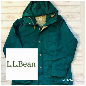 ヴィンテージ　エルエルビーン　L.L.Bean M ナイロン　マウンテンパーカー　マンパー　グリーン