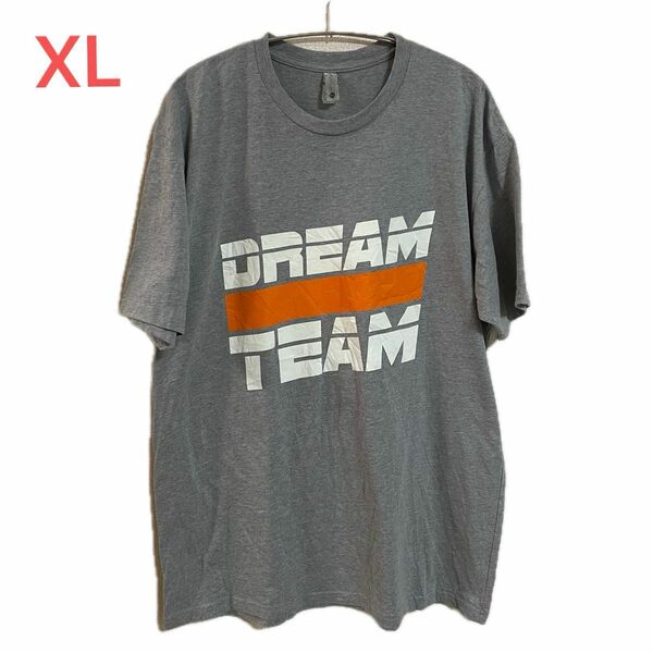 【US古着】グレー XL Tシャツ 半袖 レギュラー プリント メンズ レディース 大きいサイズ オーバーサイズ