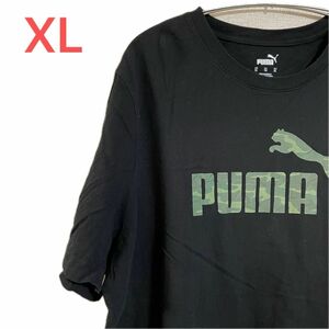 【US古着】ブラック XL Tシャツ 半袖 レギュラー プリント メンズ レディース 大きいサイズ オーバーサイズ PUMA