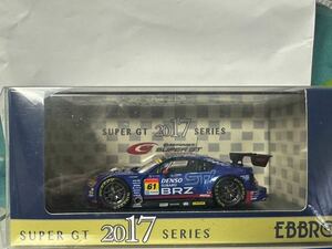 【貴重　STI社長、辰巳英治サイン入り】 EBBRO 1/43 SUBARU BRZ R&D SPORT SUPER GT300 2017 #61 エブロ スーパーGT スバル STI モデルカー