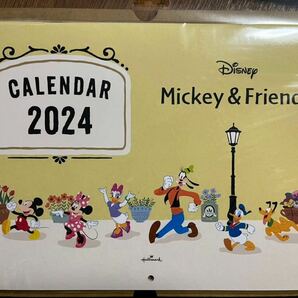 ■送料無料 ミッキーと仲間たち 2024年カレンダー 壁掛け