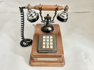  god rice field communication industry Kanda telephone machine DK-601P 1977 year antique Showa Retro interior (24/5/19)