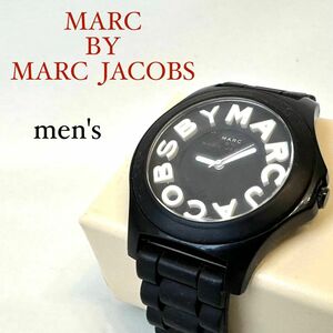 マークジェイコブス　メンズ　腕時計　ラバーベルト　黒　アナログ　防水　アウトドア