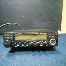 YAESU ヤエス 八重洲無線 デュアルバンドFMトランシーバー「FT-4900」 ブラック 約16×14cm 厚さ約4cm 動作未確認 ジャンク AD-12_画像1