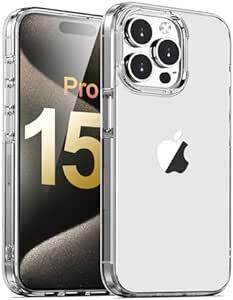 iPhone 15 pro 用 ケース SGS認証 米軍MIL規格 半透明 カメラレンズ保護付き 耐衝撃 マット感 黄変防止 スト