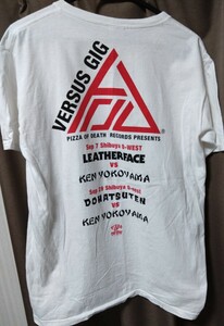 ken yokoyama vs 怒髪天 LeatherFace Versus Gig Tシャツ Mサイズ 