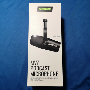 SHURE Sure MV7 Pod cast microphone MV7-K-J USB XLR used beautiful goods 
