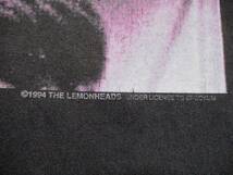 90s Vintage 当時物 MADE IN USA　1994 COME ON FEEL THE LEMONHEADS US TOUR レモンヘッズ バンド Tシャツ　フェード ブラック BROCKUM L_画像7