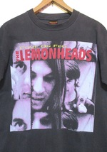 90s Vintage 当時物 MADE IN USA　1994 COME ON FEEL THE LEMONHEADS US TOUR レモンヘッズ バンド Tシャツ　フェード ブラック BROCKUM L_画像1
