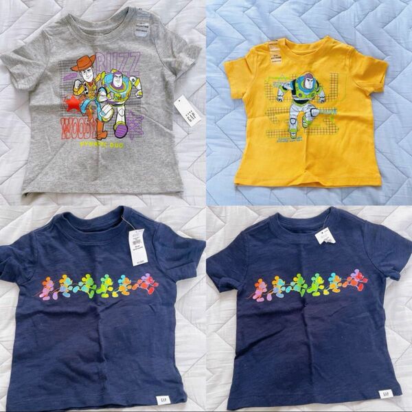 ベビーギャップ　ディズニー　ピクサー　ミッキー　バズ　ウッディー 半袖Tシャツ 半袖