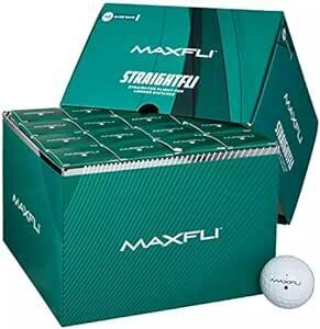 Maxfli (マックスフライ) 2023 Straightfli ストレートフライ Gloss White Golf Balls