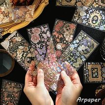 コラージュ 素材 シール 詰め合わせ ステッカー フレークシール Arpaper かわいい 蝶々 女の子 レトロ スマホ おしゃれ_画像4