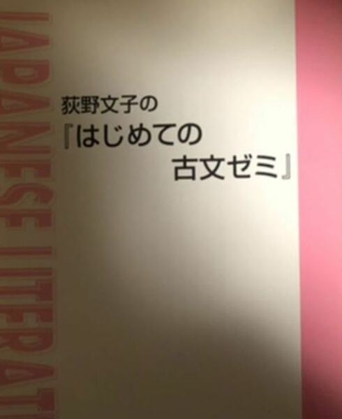 【東進】『荻野文子のはじめての古文ゼミ』　　元代々木ゼミナール(代ゼミ)講師　　受験界のマドンナ