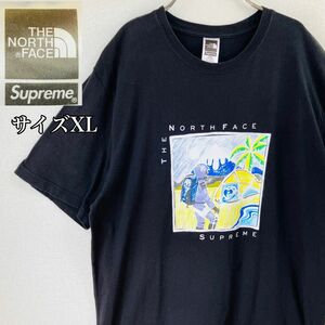 【美品】シュプリーム Tシャツ サイズXL　ノースフェイス　フォトロゴ