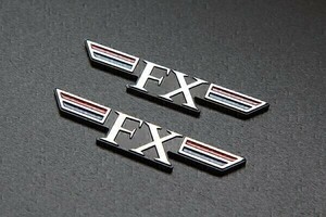 【425】 Z400FX E1 E2 E3 新品 FX サイドカバー エンブレム 2枚セット(2)