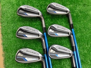 中古品 SLDR アイアン 5番～9番.Pw 6本セット MIYAZAKI 水 BLUE 8-SR シャフト