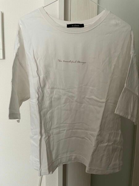 w closetの 半袖Tシャツ ホワイト