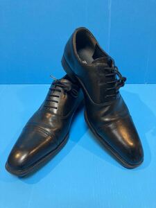 【新品未使用】HYDRO-TECH／ハイドロテック ブラック本革26（〜26.5）cm 防水・防滑メンズビジネスシューズHD1319ハイブリッドビジネス雨靴