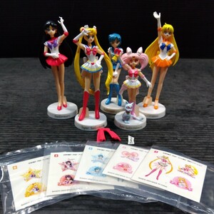  sticker attaching Pretty Soldier Sailor Moon figure together Bandai gashapon Capsule toy Shokugan toy toy magic young lady . inside direct .