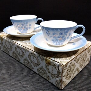 未使用 ノリタケ Noritake CRAFTONE 8752 VINEYARD カップ＆ソーサー ペアセット 2客揃 日本製 陶器 コーヒー ティー