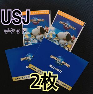 【新品】2枚セット　ユニバーサルスタジオジャパン　USJ チケット 2枚　ペア　ユニバ