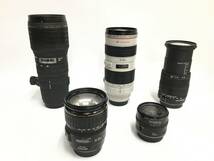 ☆ Canon 用レンズまとめ ☆ CANON ZOOM LENS EF 70-200mm 1:2.8 L ULTRASONIC + EF 24mm 1:2.8 他3本 キャノン シグマ カメラレンズ_画像4