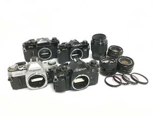 * Canon film single‐lens reflex camera summarize 1 * F-1 + A-1 + AE-1 + AL-1 + CANON LENS FD 50mm 1:2 other lens 3ps.@ Canon 