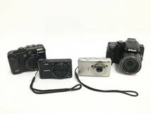 ☆ コンパクトデジタルカメラ まとめ 6 ☆ Nikon COOLPIX P500 + Canon Power Shot G12 + SONY Cyber-Shot 他1台 ニコン キャノン ソニー_画像1