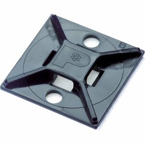 パンドウイット マウントベース アクリル系粘着テープ付き 耐候性黒（１００個入） [ABM2SATC0]
