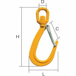 ＨＨＨ スイベルファンドリーフックラッチ付 １．５ｔ [YF1.5]