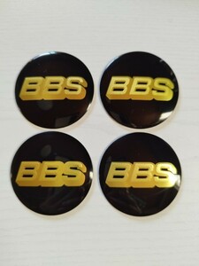 BBS メタルキャップ 4枚セット 黒金